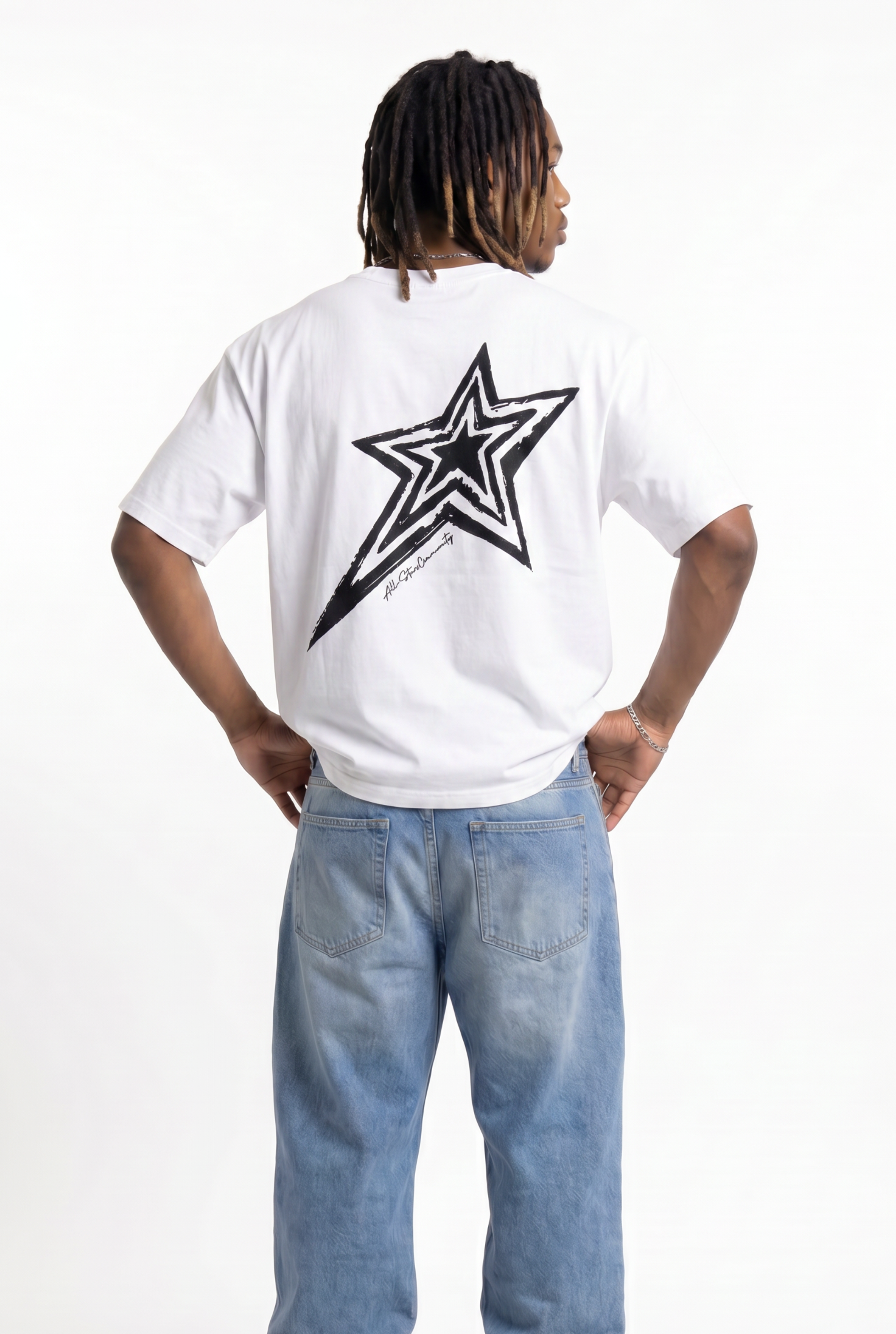 All-Stars White Unisex Oversize T-Shirt