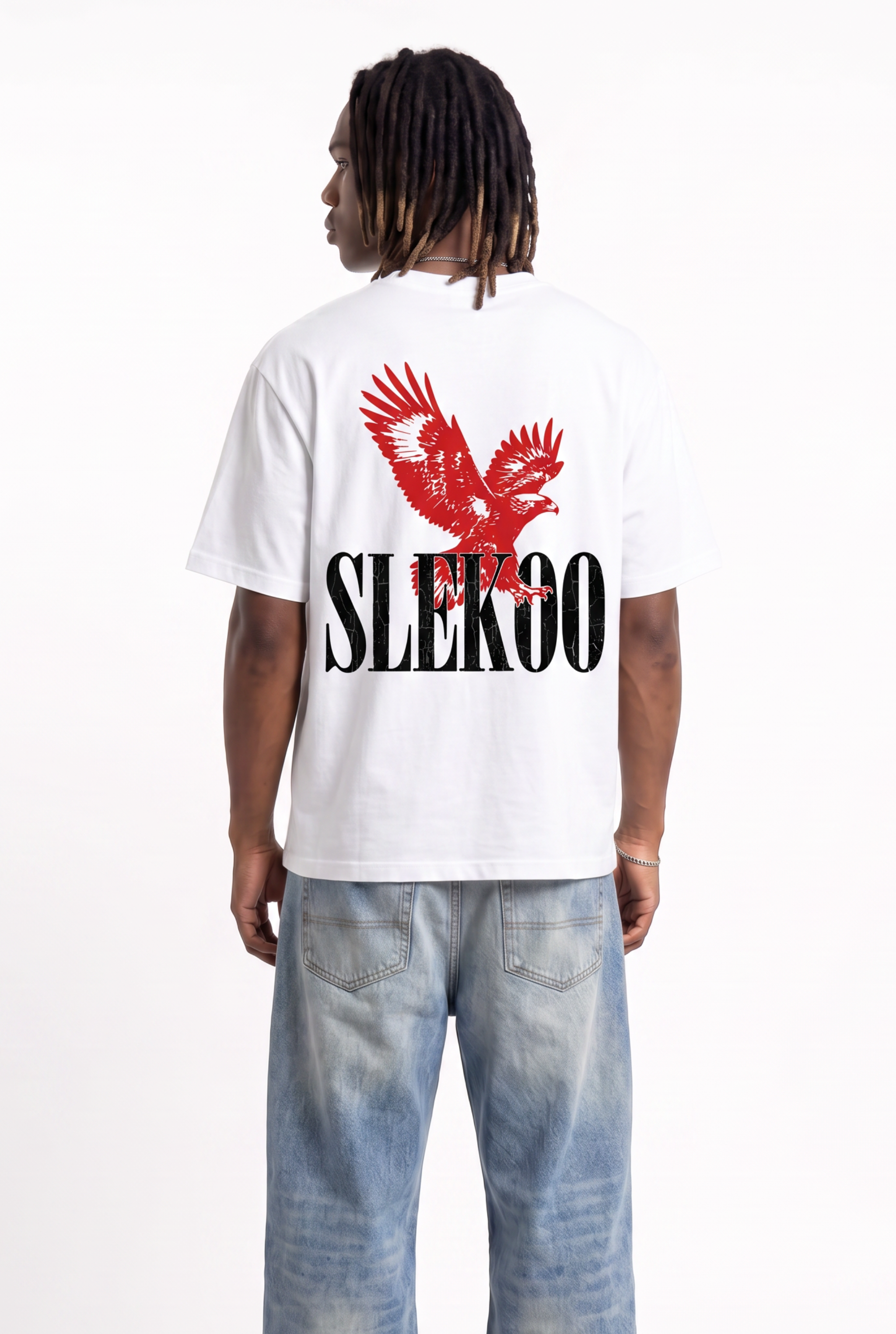 Eagle White Unisex Oversize T-Shirt