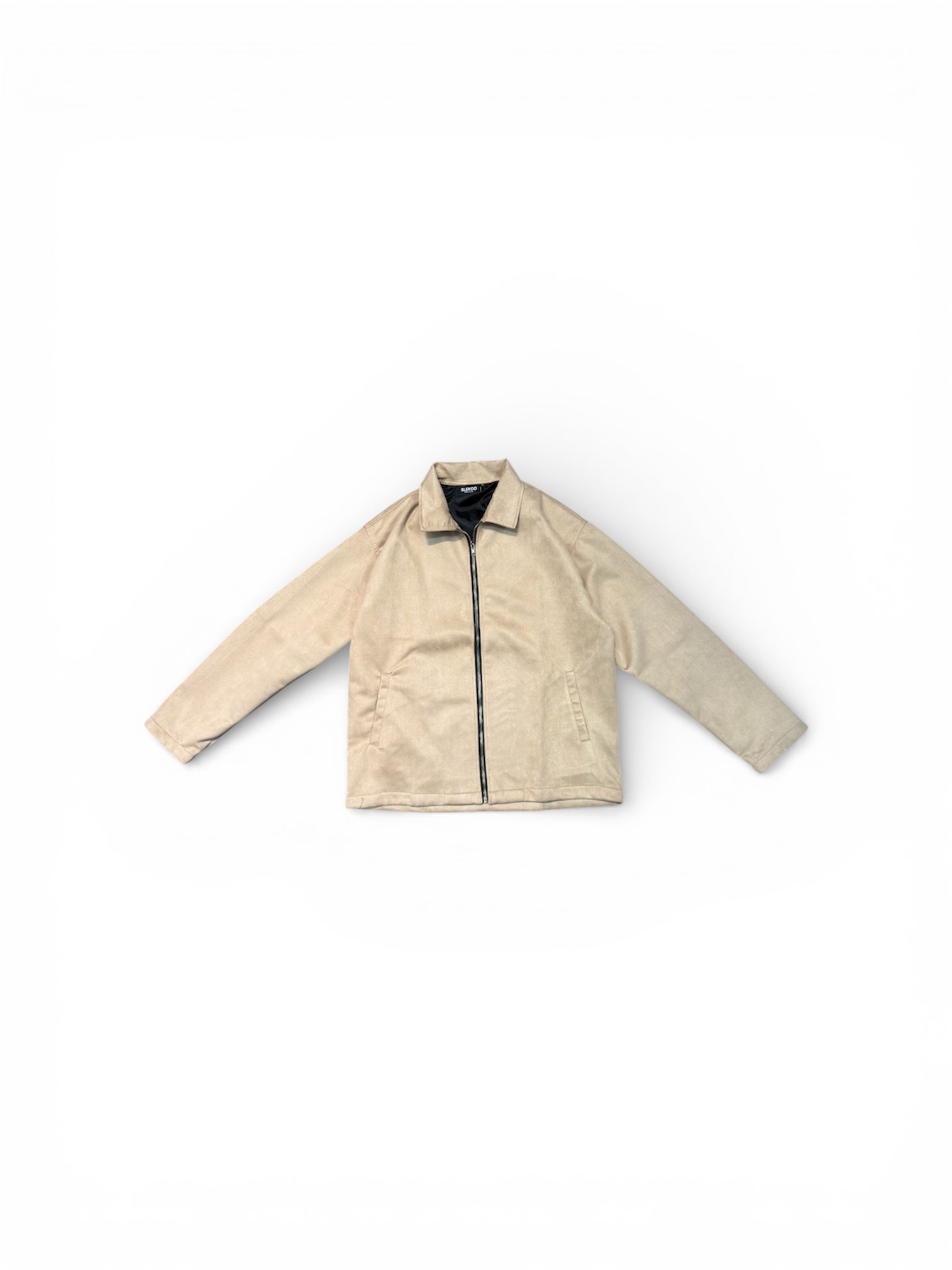 Unisex Basic Suede Leather Relaxed Fit Jacket V1