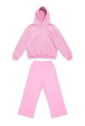 Basics Unisex Pink Tracksuit Oversize Hoodie & Baggy Sweatpants V1